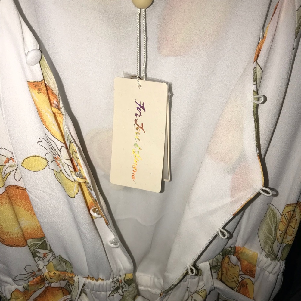 +SOLD+ NWT For Love & Lemons Limonada Jumpsuit - Picture 2 of 3